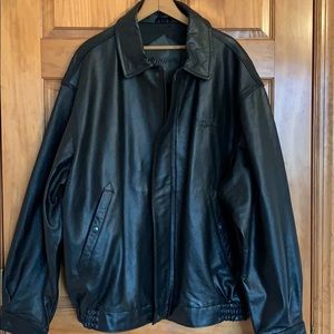 Snap On Tools Black Leather Moto Jacket